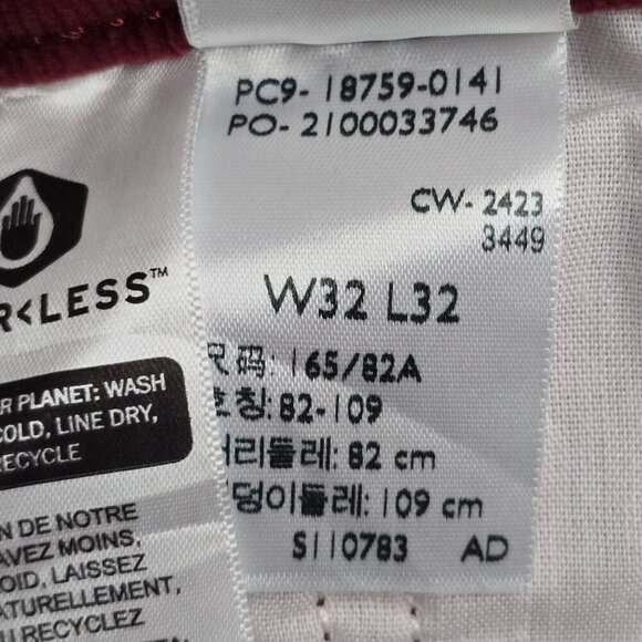 Levis 725 Pants Women 32 Red Corduroy Bootcut High Rise Stretch Cowgirl Western - Picture 8 of 14